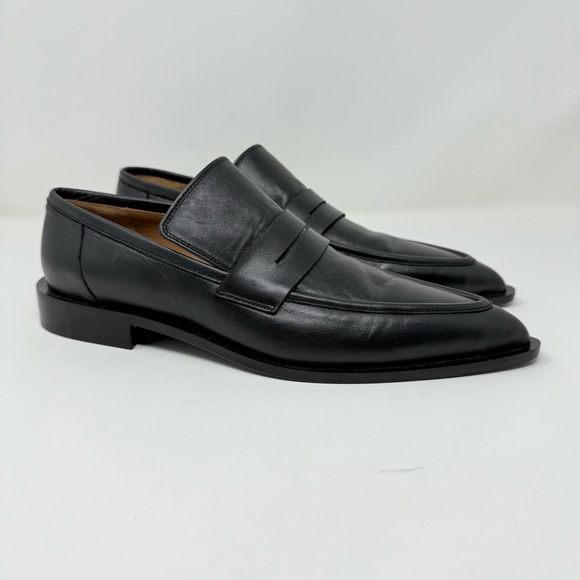 New ATP Atelier Montazzoli Penny Loafer Black Nappa Sz 11 - Picture 5 of 16